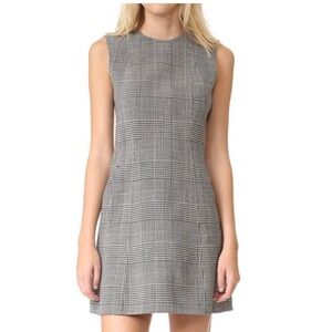 THEORY Helaina Virgin Wool Plaid Dress Size 4